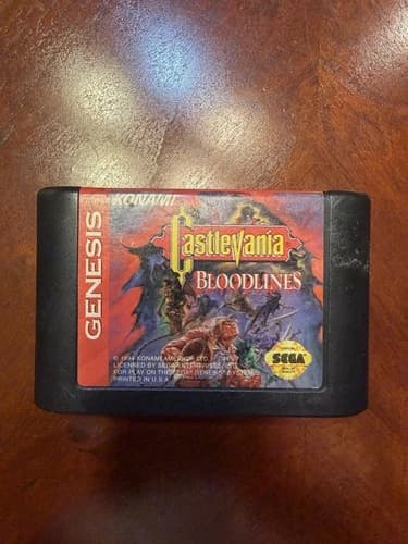Castlevania: Bloodlines Sega Genesis 1994 Konami Cartridge Only Tested Rare VTG