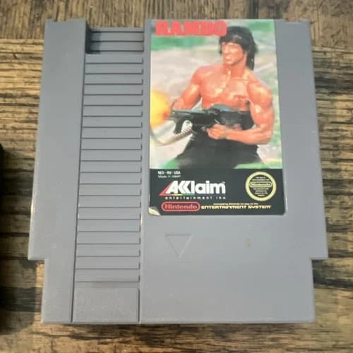 Acclaim Rambo Nintendo NES Game Cartridge NTSC-U/C US/Canada