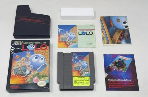 NES Nintendo - Adventures of Lolo - CIB Complete in Box w/ All Inserts - Tested
