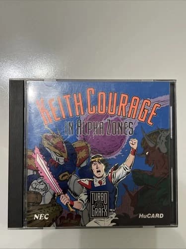 Keith Courage in Alpha Zones (TurboGrafx-16) Complete CIB With comic Book TESTED