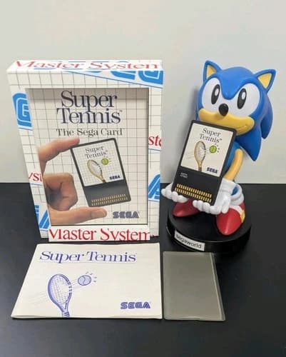 SEGA Master System SUPER TENNIS - THE SEGA CARD Retrogame CIB