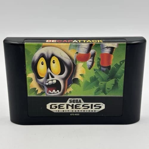 Decap Attack (Sega Genesis, 1991) Cart Only Early Release Platform