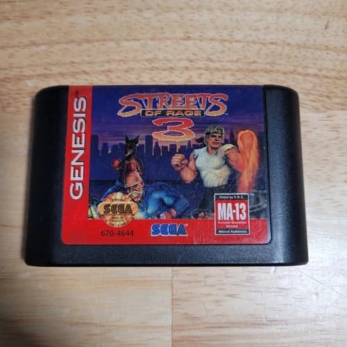 Streets of Rage 3 Sega Genesis, 1994 - Tested