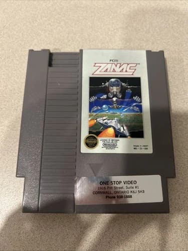 Zanac Nintendo NES Game Cart Authentic Tested/Works Beautiful Condition