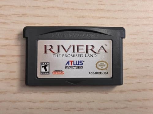 Riviera The Promised Land Nintendo Game Boy Advance GBA 2005 Authentic Tested +