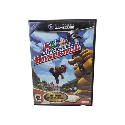 Mario Superstar Baseball Nintendo GameCube Video Game Sports CIB Complete tested