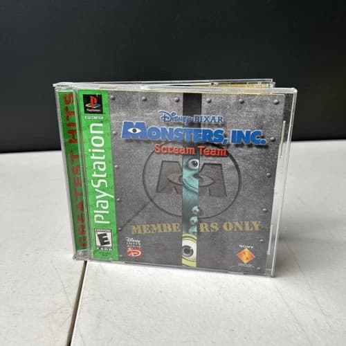 Monsters Inc. Scream Team Sony PlayStation 1 PS1 Complete Tested Greatest Hits
