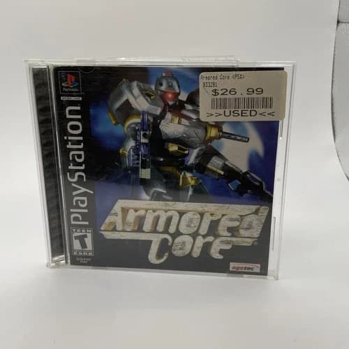PlayStation Armored Core PS1 Complete, Tested, And Working dmg case