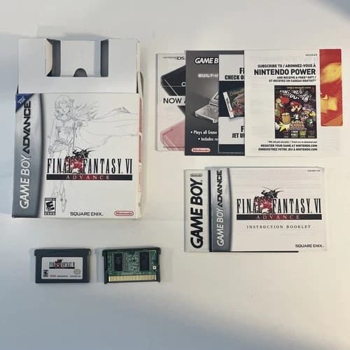 Final Fantasy VI Advance (Nintendo Game Boy Advance, 2007) - Complete In Box!