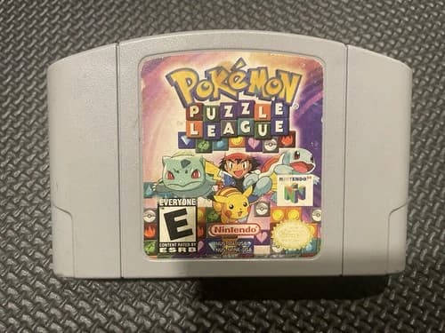 Pokemon Puzzle League Nintendo 64 game N64 2000 Authentic Tested