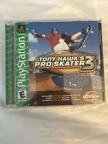 Tony Hawk's Pro Skater 3 Greatest Hits (Sony Playstation, PS1) w/Man Tested