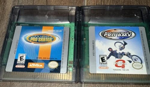 2 game boy color games Tony Hawk And May Hoffman