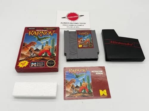 Karnov Nintendo NES Complete CIB Video Game Works