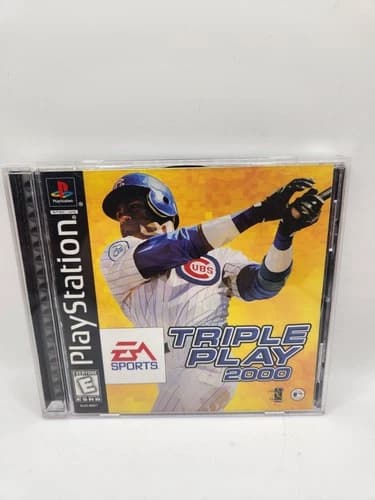 Triple Play 2000 (Sony PlayStation 1, 1999) CIB Cleaned Tested- Ps1