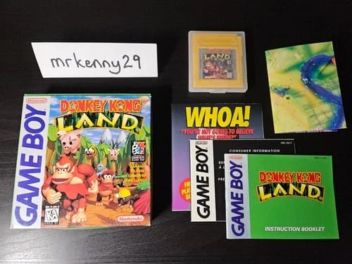 Donkey Kong Land 1 (Game Boy, 1995) Complete in Box CIB
