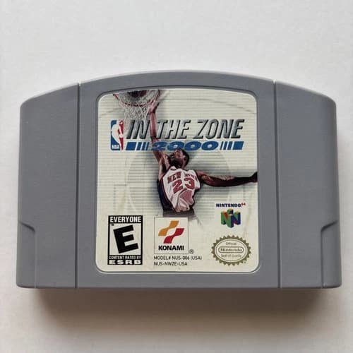 NBA In the Zone 2000 N64 Nintendo 64 Authentic Original Retro Basketball Game