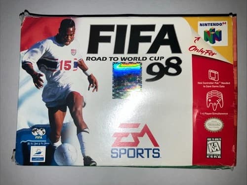 Fifa Soccer Road To World Cup 98 - Nintendo N64 Game ***COMPLETE CIB***