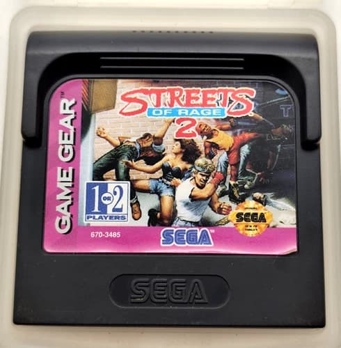 Streets of Rage 2 (Sega Game Gear SGG, 1993) *Cart Only* Authentic Tested!
