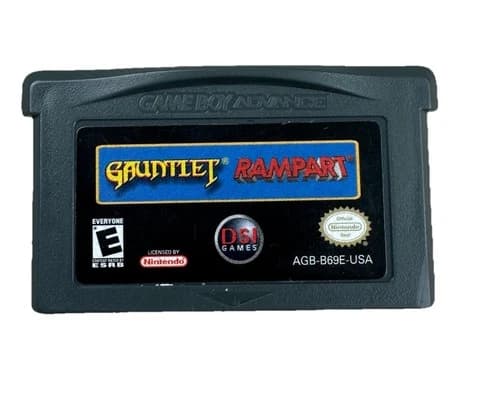 Gauntlet Rampart Nintendo Game Boy Advance GBA Cartridge Only Tested