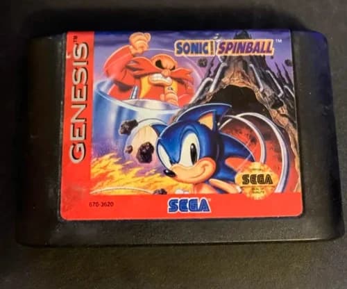 Sonic Spinball (Sega Genesis, 1993) Tested working authentic! Nice label!