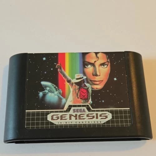Michael Jackson's Moonwalker Sega Genesis 1990 Game Cartridge