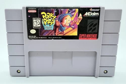 Porky Pig's Haunted Holiday (Super Nintendo Entertainment System, 1995) WORKS