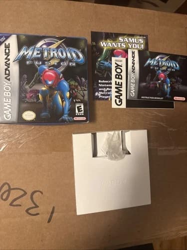 Metroid Fusion Nintendo Game Boy Advance Box Manual and Inserts Only