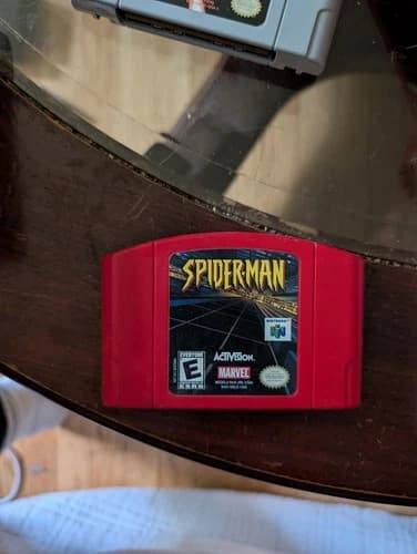 Spider-Man Authentic Nintendo 64 Red Game Cartridge Marvel Spiderman N64
