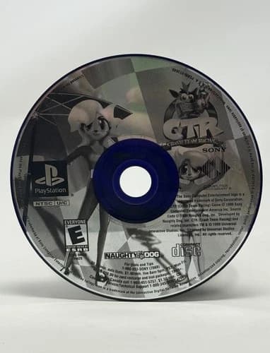 Refurbished CTR Crash Team Racing PS1 PlayStation 1 Tested Pristine Disc Only