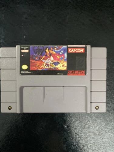 Disney's Aladdin (Super Nintendo SNES) Video Game Authentic & Tested