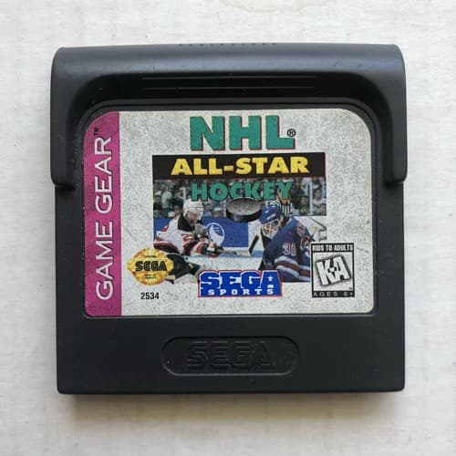 Sega Game Gear NHL All-Star Hockey 1995 Sports Game