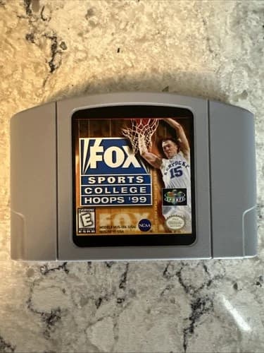 Fox Sports College HOOPS '99 Nintendo 64 Cartridge E For Everyone NCAA