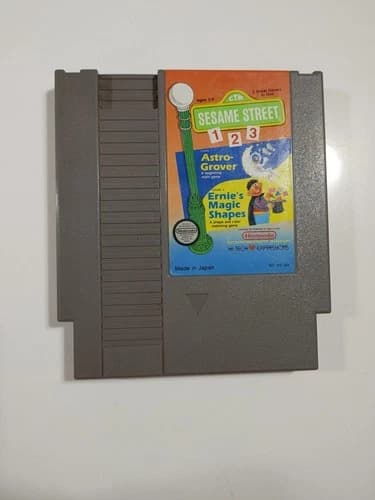 Sesame Street 123 (Nintendo Entertainment System, 1989) NES Tested Working