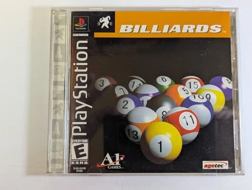 Billiards (PlayStation 1 PS1) CIB COMPLETE, TESTED, Working! See Pics!