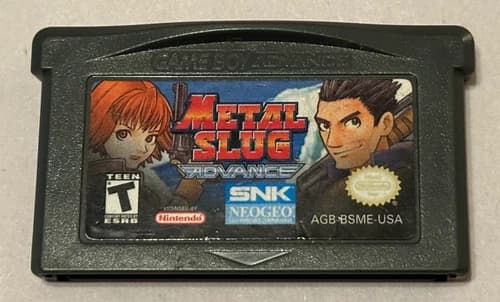 Metal Slug Advance (Nintendo Game Boy Advance, GBA) Authentic & TESTED