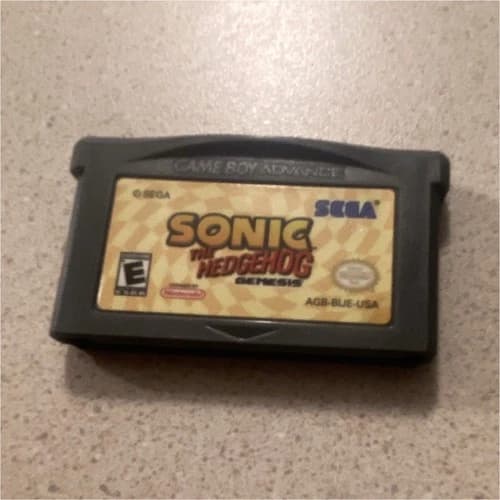 SEGA Sonic the Hedgehog: Genesis Nintendo Game Boy Advance GBA E NTSC-U/C