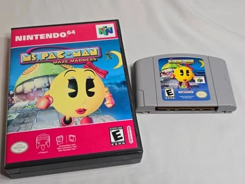Ms. Pacman: Maze Madness - Nintendo 64 N64 - Cart Only - AUTHENTIC - TESTED