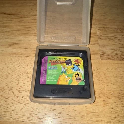 The Simpsons: Bartman Meets Radioactive Man (Sega Game Gear, 1993) Tested Works!