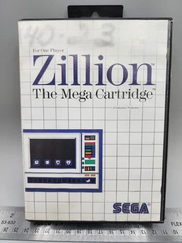 VTG Zillion (Sega Master System, 1987) Video Game. No Instructions.