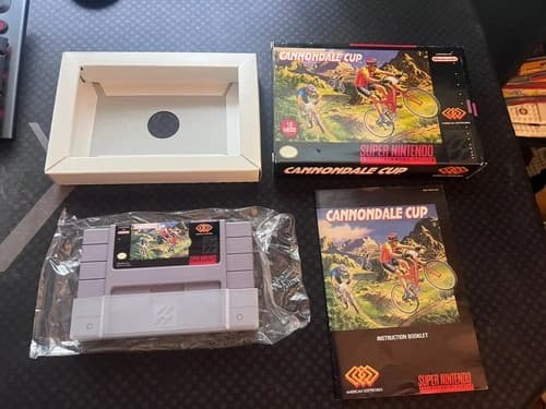 Cannondale Cup (SNES) Super Nintendo CIB Complete Box 1994 ASC RARE