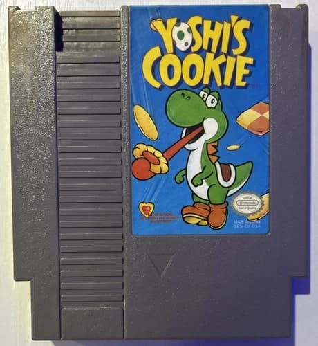 Yoshi's Cookie (Nintendo Entertainment System, 1993) NES - Works Great!