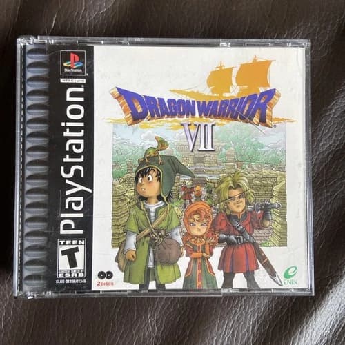 Dragon Warrior VII 7 (Sony PlayStation 1, 2001) Complete W Registration PS1
