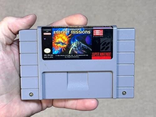 Wing Commander Secret Missions (Super Nintendo, SNES) Game Authentic - Tested