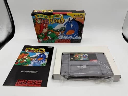 Super Mario World 2 Yoshi's Island SNES Super Nintendo Entertainment System *CIB