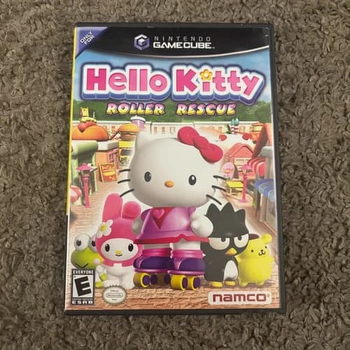 Hello Kitty Roller Rescue (Nintendo GameCube, 2005) Complete CIB TESTED