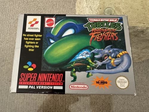 Teenage Mutant Ninja Turtles Tournament Fighters - CIB - Super Nintendo SNES 🔥