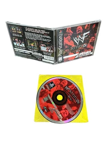 Sony PlayStation 1 PS1 CIB Complete TESTED WWE WWF Attitude 1999