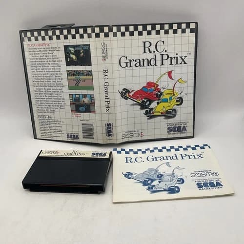 R.C. Grand Prix Sega Master System SMS Complete .