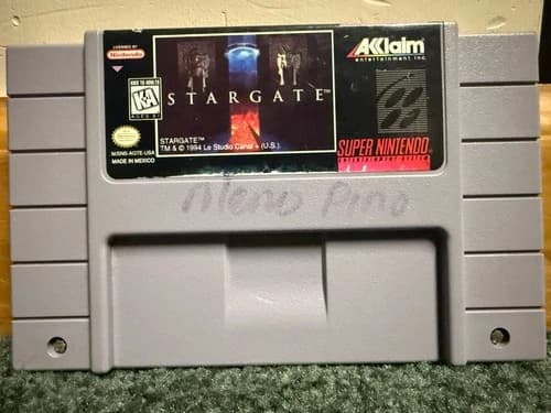 STARGATE for SNES Super Nintendo video game cart only TESTED 1995 movie Acclaim