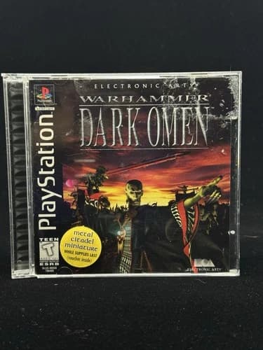 Warhammer: Dark Omen (Sony PlayStation 1, 1998) Video Game Works Well See Photos
